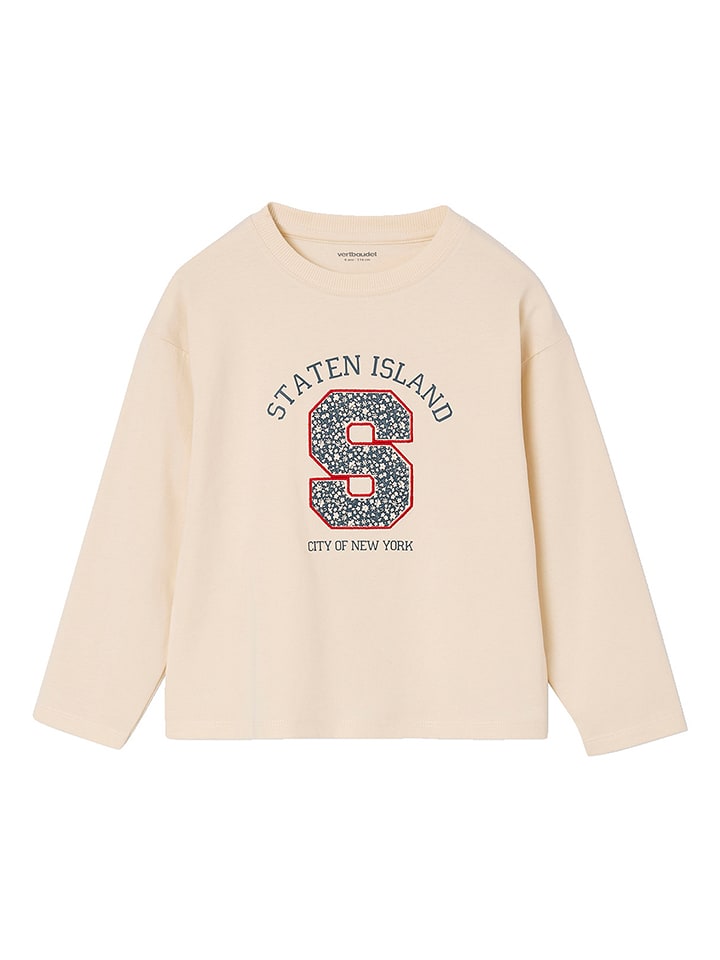 vertbaudet Koszulka w kolorze kremowym rozmiar: 128