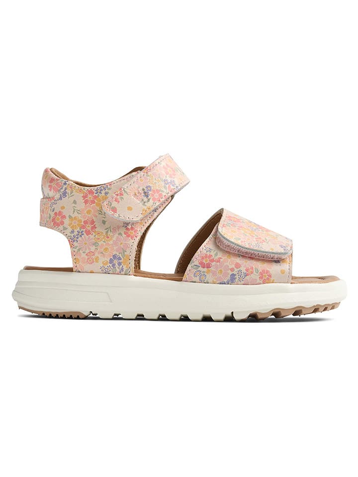 Wheat Skórzane sandały w kolorze jasnoróżowym rozmiar: 24