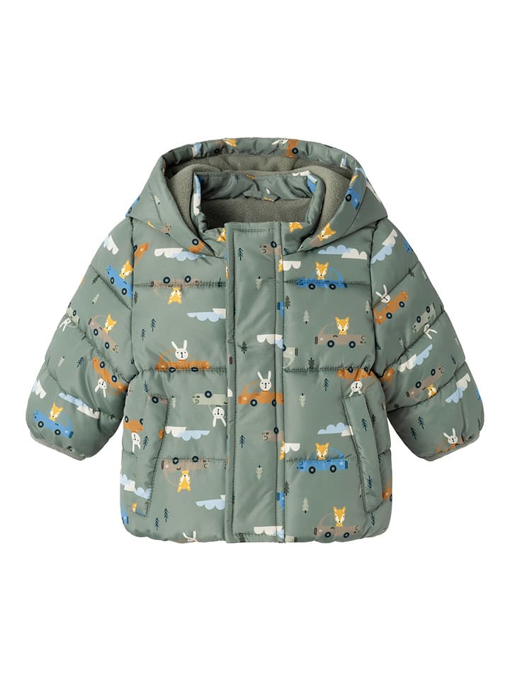 name it Kurtka pikowana "May" w kolorze zielonym rozmiar: 68