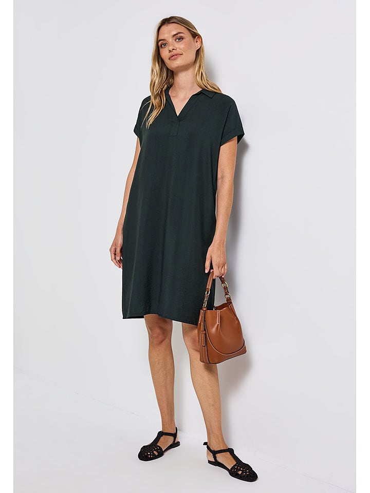 Street One Sukienka w kolorze ciemnozielonym rozmiar: 40