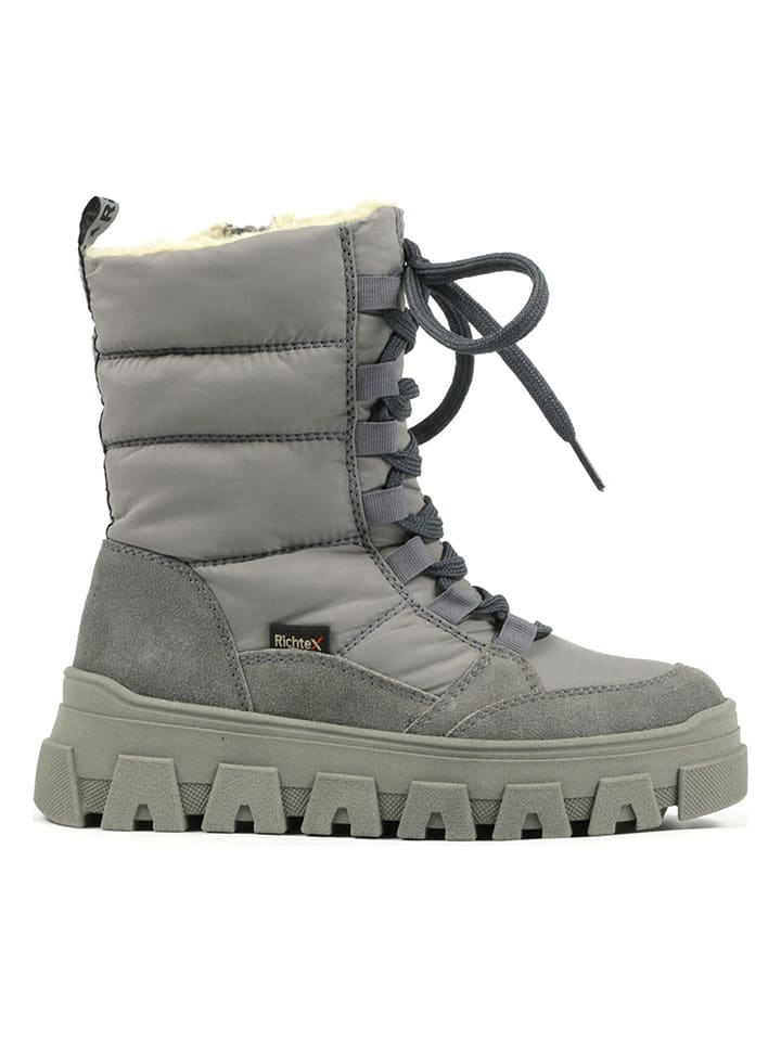Richter Shoes Kozaki zimowe "Iron" w kolorze szarym rozmiar: 38