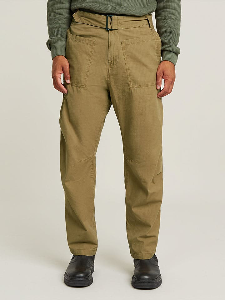 G-Star Spodnie - Tapered fit - w kolorze khaki rozmiar: W27