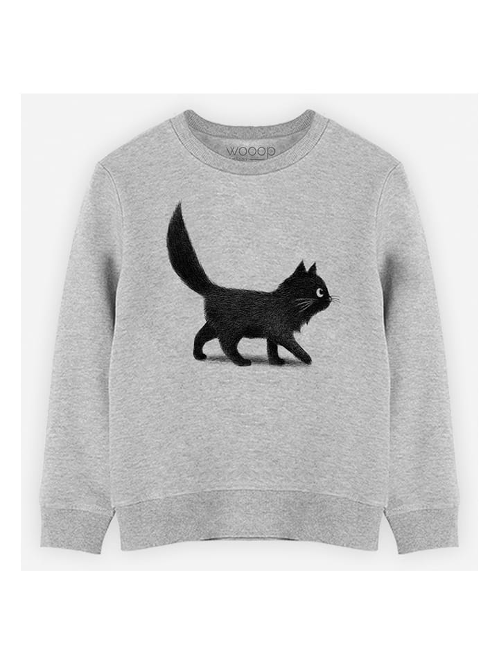 WOOOP Bluza "Creeping cat" w kolorze szarym rozmiar: 152