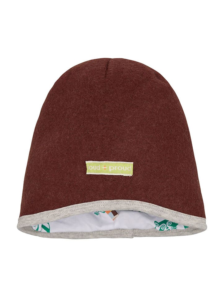 loud + proud Wełniana czapka w kolorze brązowym rozmiar: 98/104