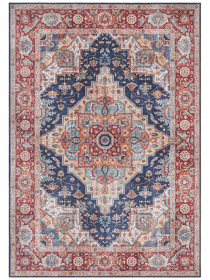 Nouristan Dywan tkany "Sylla" w kolorze niebiesko-czerwonym rozmiar: 160x230 cm