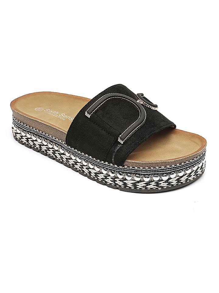 Sixth Sens Klapki w kolorze czarnym rozmiar: 39