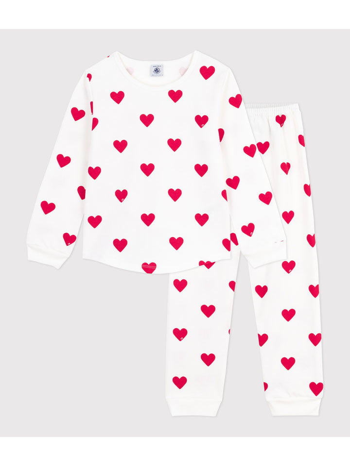 PETIT BATEAU Piżama w kolorze biało-czerwonym rozmiar: 128