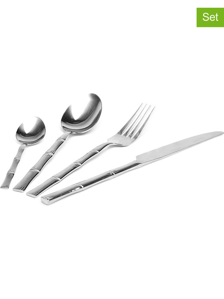 Trendy Kitchen by EXCÉLSA 24-częściowy zestaw sztućców "Bambu" rozmiar: onesize