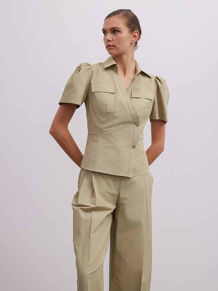 BGN Bluzka w kolorze jasnozielonym rozmiar: 34