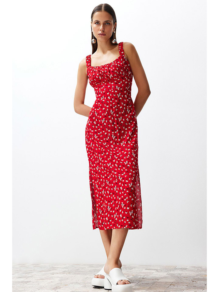 trendyol Sukienka w kolorze czerwono-białym rozmiar: 36