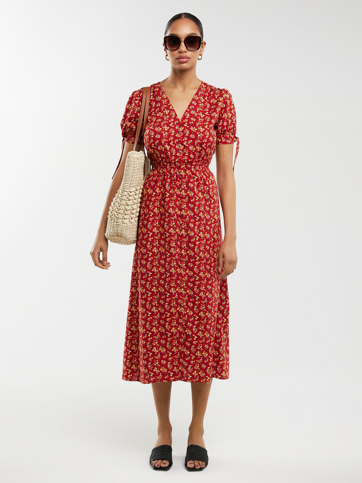 BIG STAR Sukienka w kolorze czerwonym rozmiar: S