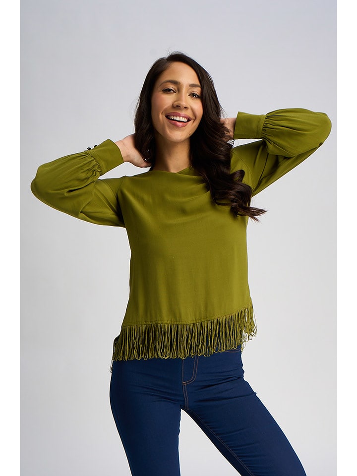 Marks & Spencer Bluzka w kolorze oliwkowym rozmiar: 47