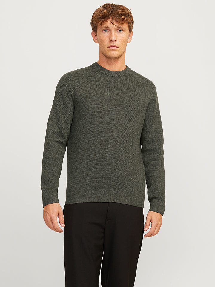 Jack & Jones Sweter "Milano" w kolorze khaki rozmiar: XXL