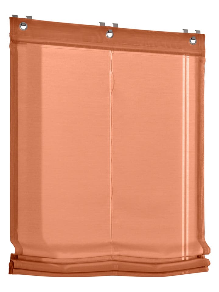 heine home Roleta rzymska w kolorze pomarańczowym rozmiar: 130x60 cm