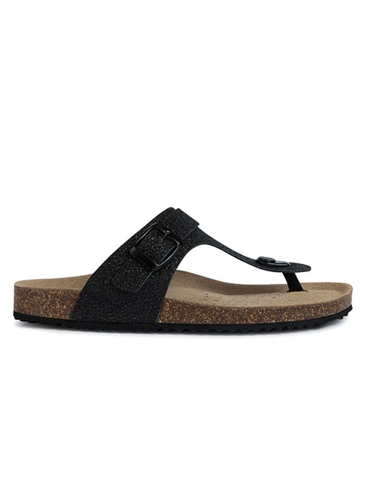 Geox Skórzane japonki "Brionia" w kolorze czarnym rozmiar: 36