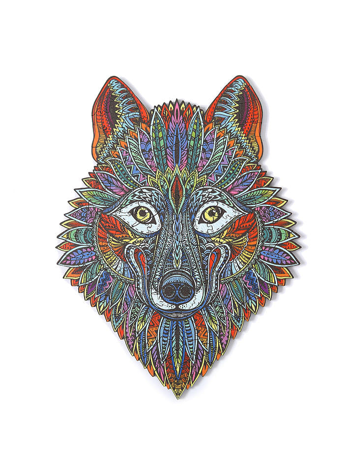 DAM Drewniane puzzle "Wilk" - 3+ rozmiar: onesize