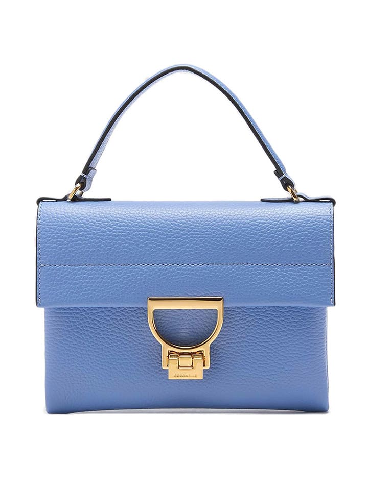 COCCINELLE Skórzana torebka w kolorze błękitnym - 21,5 x 15 x 2 cm rozmiar: onesize