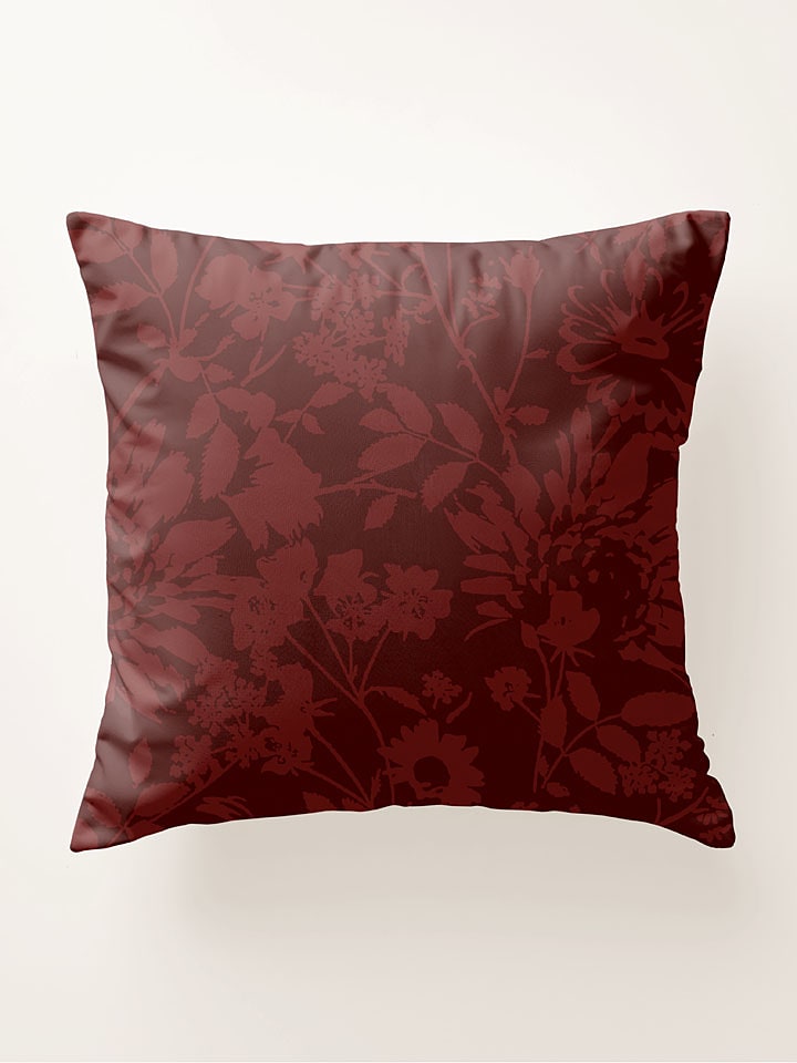 Pierre Cardin Perkalowa poszewka w kolorze czerwonym na poduszkę rozmiar: 80x80 cm