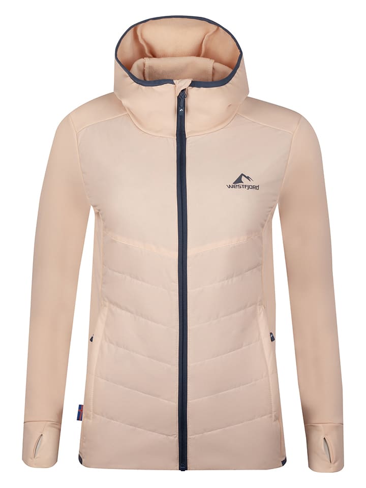 Westfjord Kurtka hybrydowa "Gullfoss" w kolorze brzoskwiniowym rozmiar: L