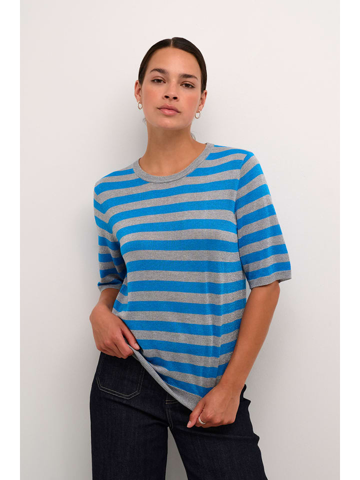 Kaffe Sweter "Ankra" w kolorze błękitnym rozmiar: L