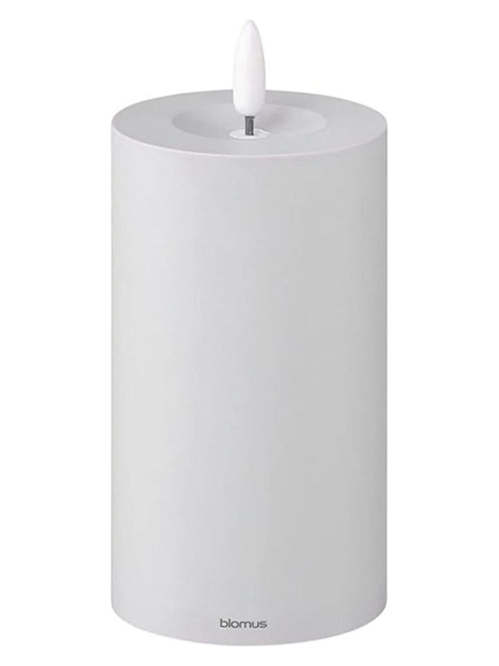 Blomus Świeca LED "Noca" w kolorze jasnoszarym - wys. 15 cm rozmiar: onesize