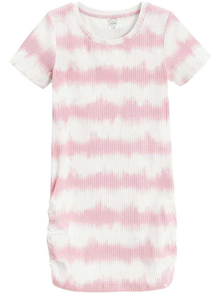 COOL CLUB Sukienka w kolorze jasnoróżowo-białym rozmiar: 164