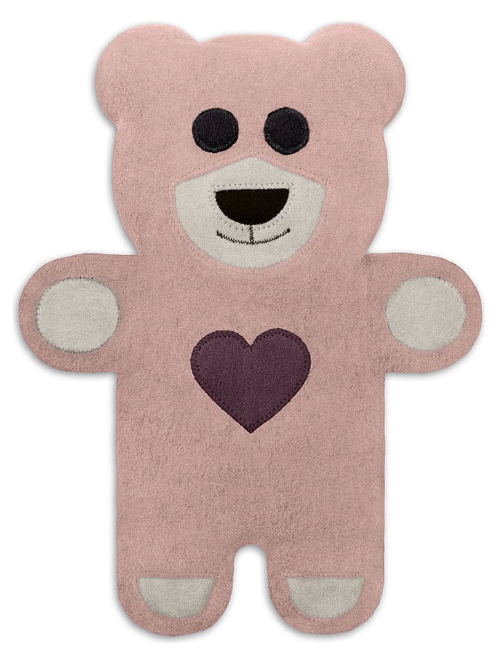 Leschi Poduszka w kolorze jasnoróżowym z organicznymi ziarnami na brzuch i plecy rozmiar: onesize