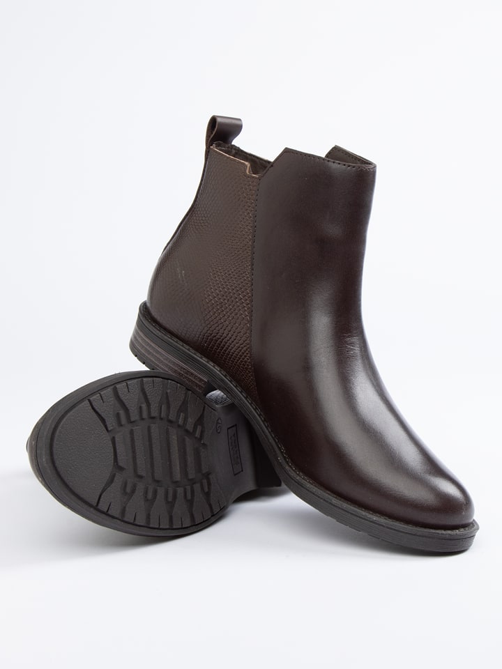 JOLANA & FENENA Skórzane botki w kolorze brązowym rozmiar: 41