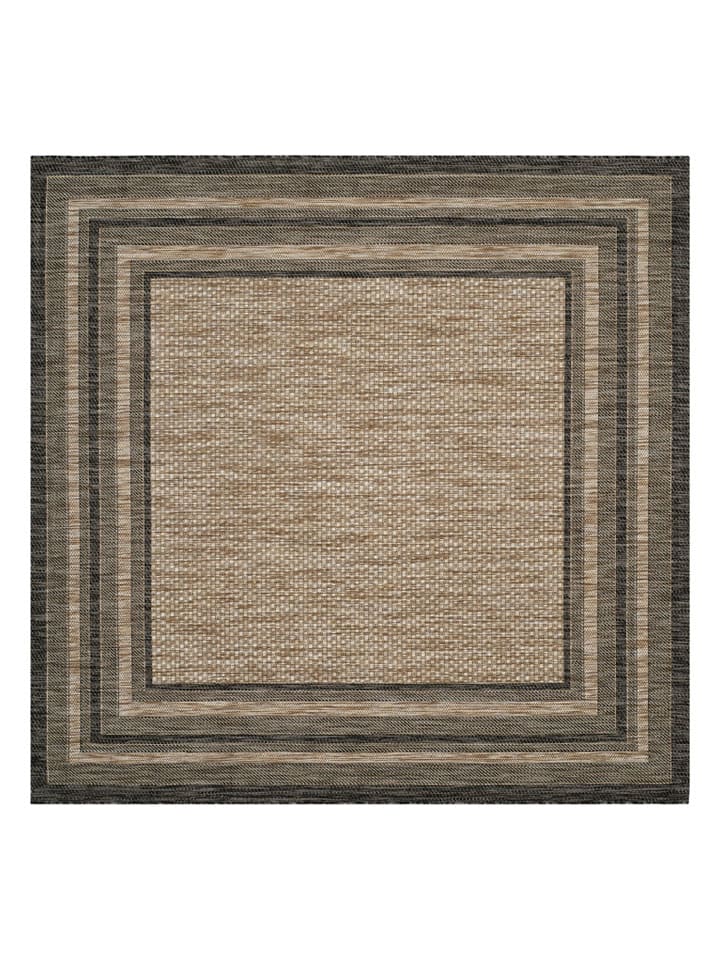 Safavieh Dywan "Courtryard" w kolorze brązowym rozmiar: 160x160 cm