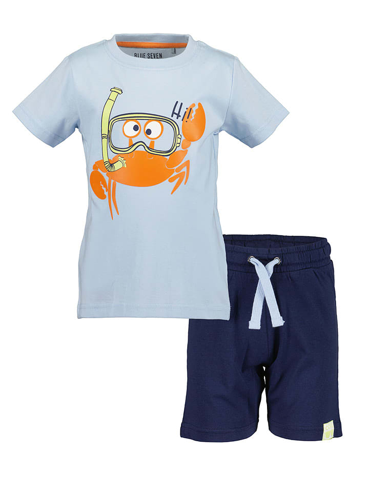 Blue Seven 2-częściowy zestaw w kolorze błękitno-granatowym rozmiar: 92