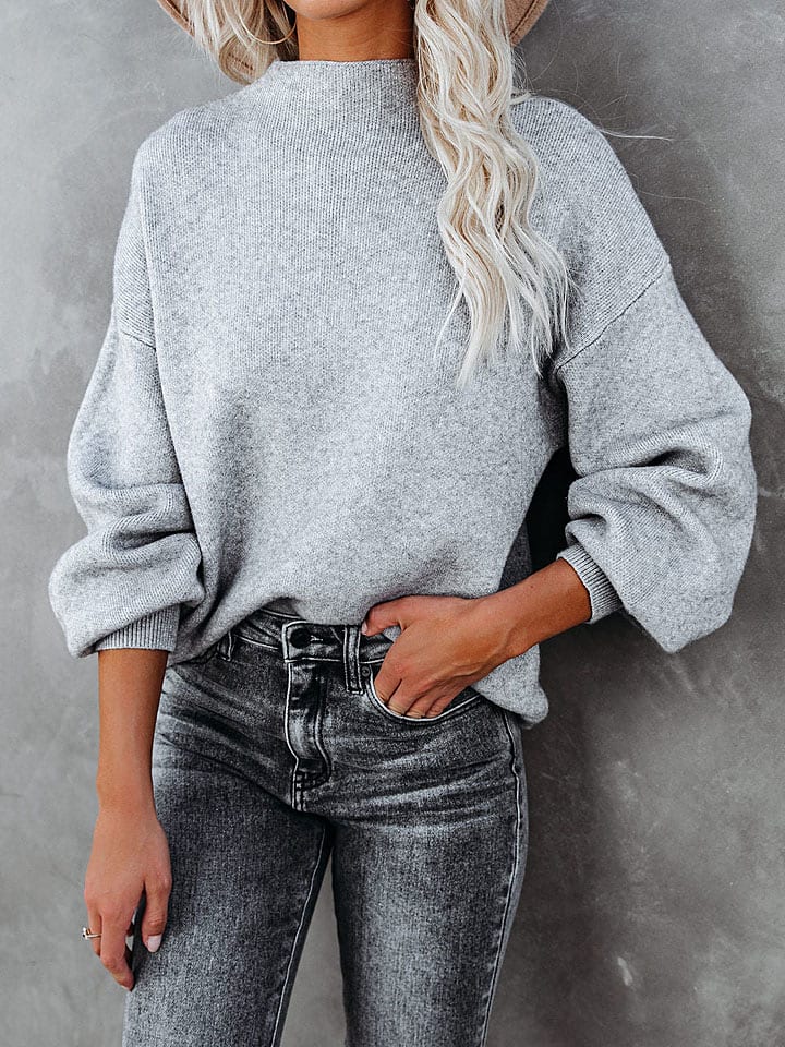 Milan Kiss Sweter w kolorze szarym rozmiar: S