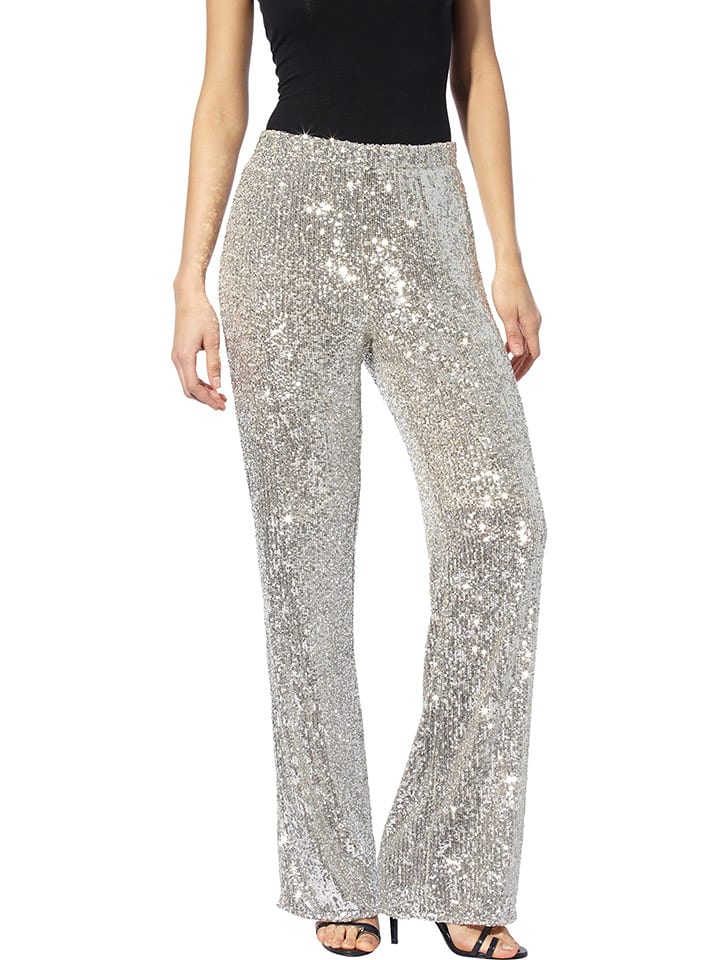 Heine Spodnie w kolorze srebrnym rozmiar: 42