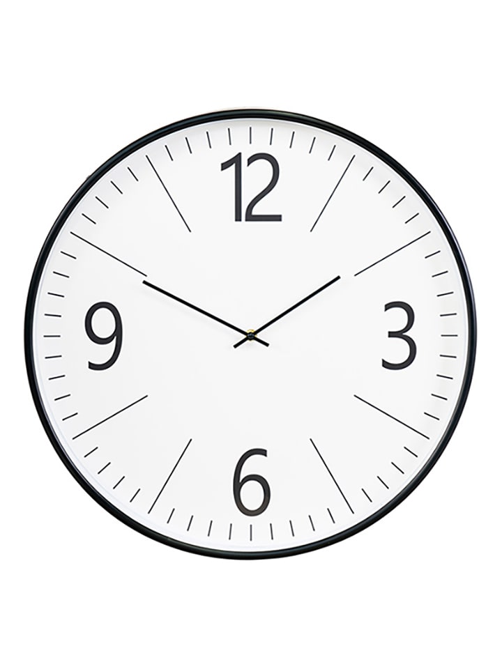 House Nordic Zegar ścienny w kolorze biało-czarnym - Ø 51 cm rozmiar: onesize