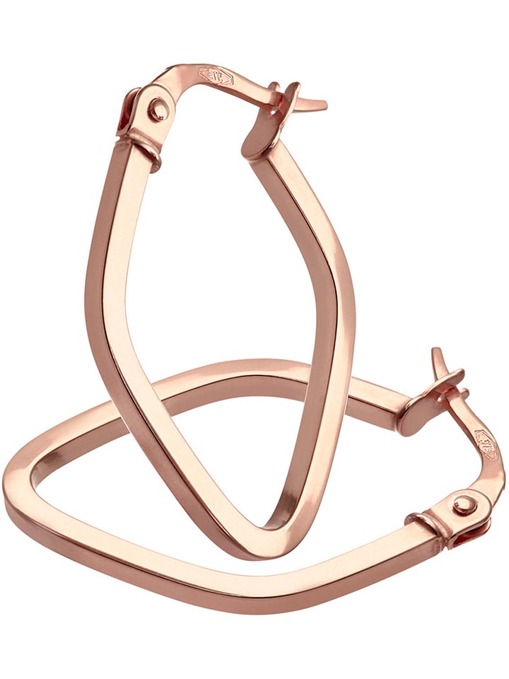 Diamant Exquis Złote kolczyki-kreole rozmiar: onesize