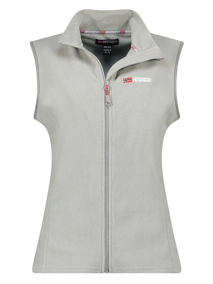 Geographical Norway Kamizelka polarowa "Vug" w kolorze jasnoszarym rozmiar: XXL