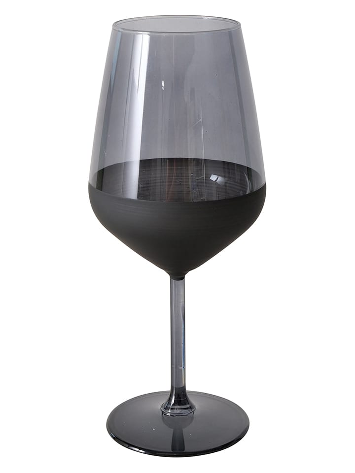 Boltze Kieliszek "Moluna" w kolorze czarnym do wina - wys. 22 cm rozmiar: onesize