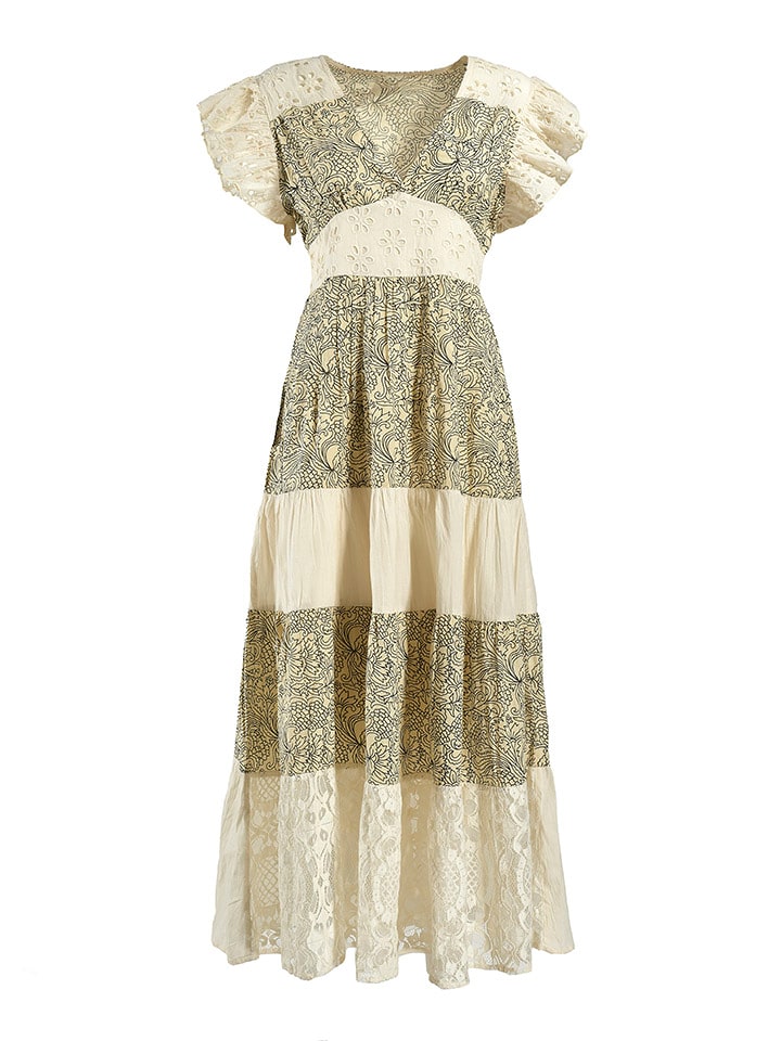 BLE Sukienka w kolorze beżowym rozmiar: onesize