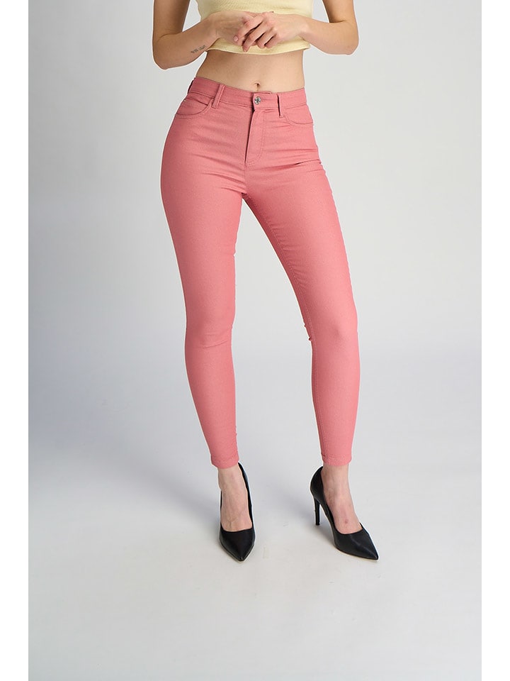 Marks & Spencer Spodnie w kolorze jasnoróżowym rozmiar: 42