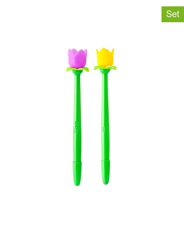 Vigar Pióra kulkowe (2 szt.) w kolorze zielono-żółto-fioletowym rozmiar: onesize