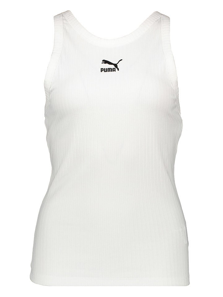 Puma Top funkcyjny "C- PMA Classics RB CTN" w kolorze białym rozmiar: L