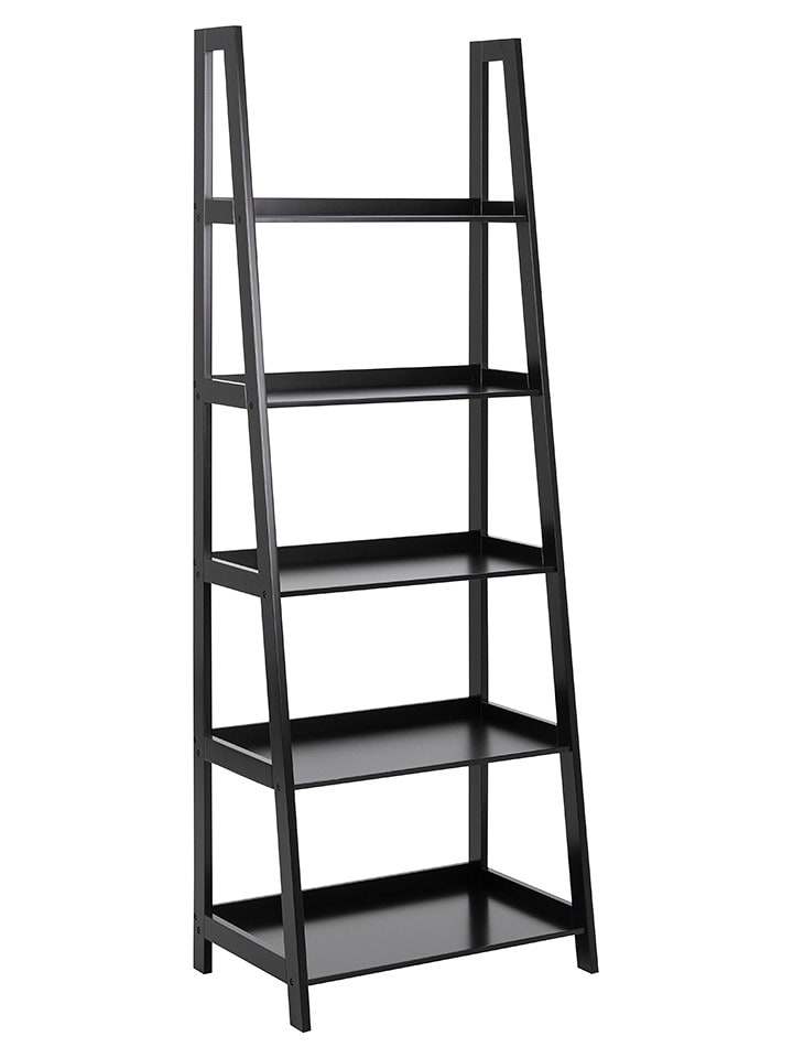 Actona Regał "Wally" w kolorze czarnym na książki - 63 x 180 x 40 cm rozmiar: onesize