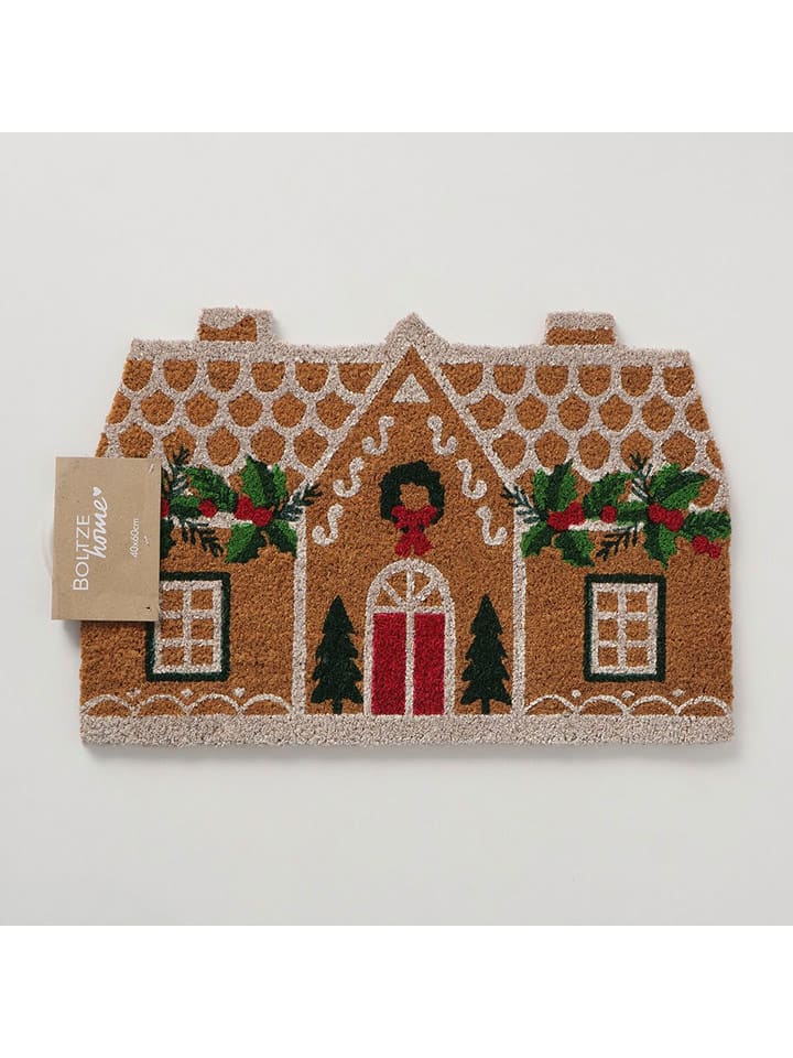 Boltze Wycieraczka w kolorze jasnobrązowym z włókna kokosowego - 60 x 40 cm rozmiar: onesize