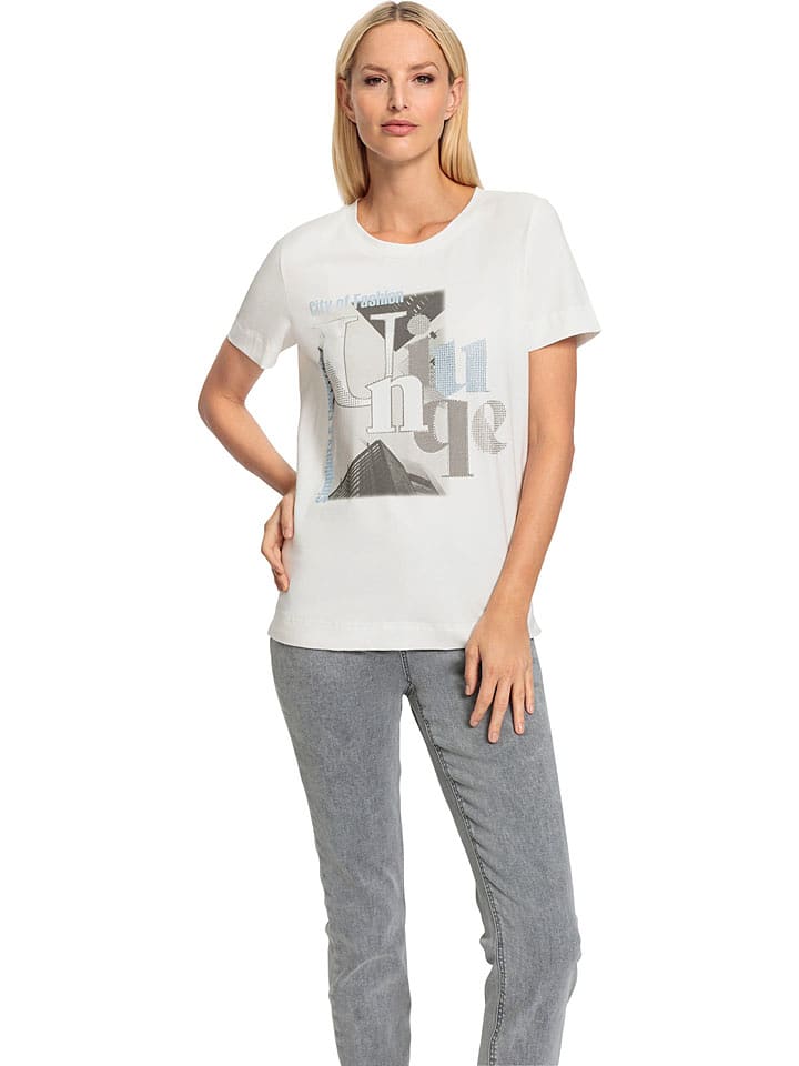 Heine Koszulka w kolorze kremowym rozmiar: 40