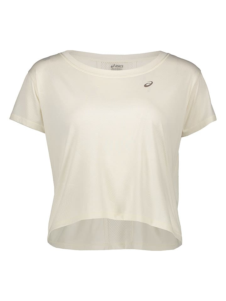 asics Koszulka funkcyjna "Nagare" w kolorze kremowym rozmiar: XL
