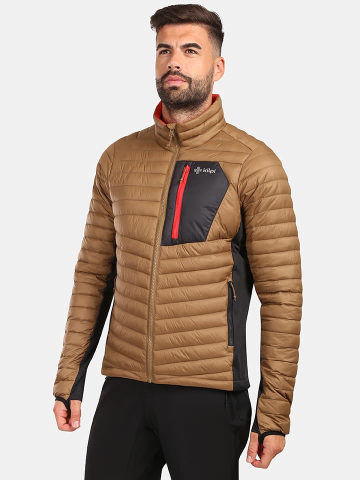 Kilpi Kurtka pikowana "Actis" w kolorze jasnobrązowym rozmiar: M