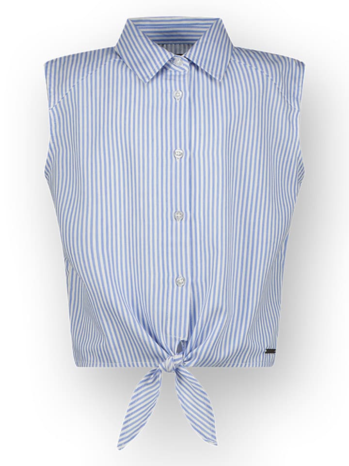 RAIZZED® Bluzka w kolorze błękitno-białym rozmiar: 128