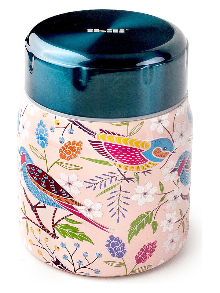 Ibili Kubek termiczny "Nightingale" w kolorze jasnoróżowym - 500 ml rozmiar: onesize