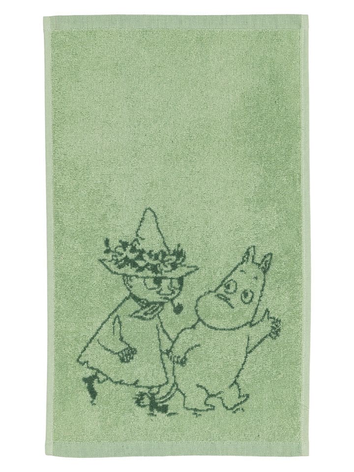Moomin Ręcznik "Friends" w kolorze zielonym dla gości - 50 x 30 cm rozmiar: onesize