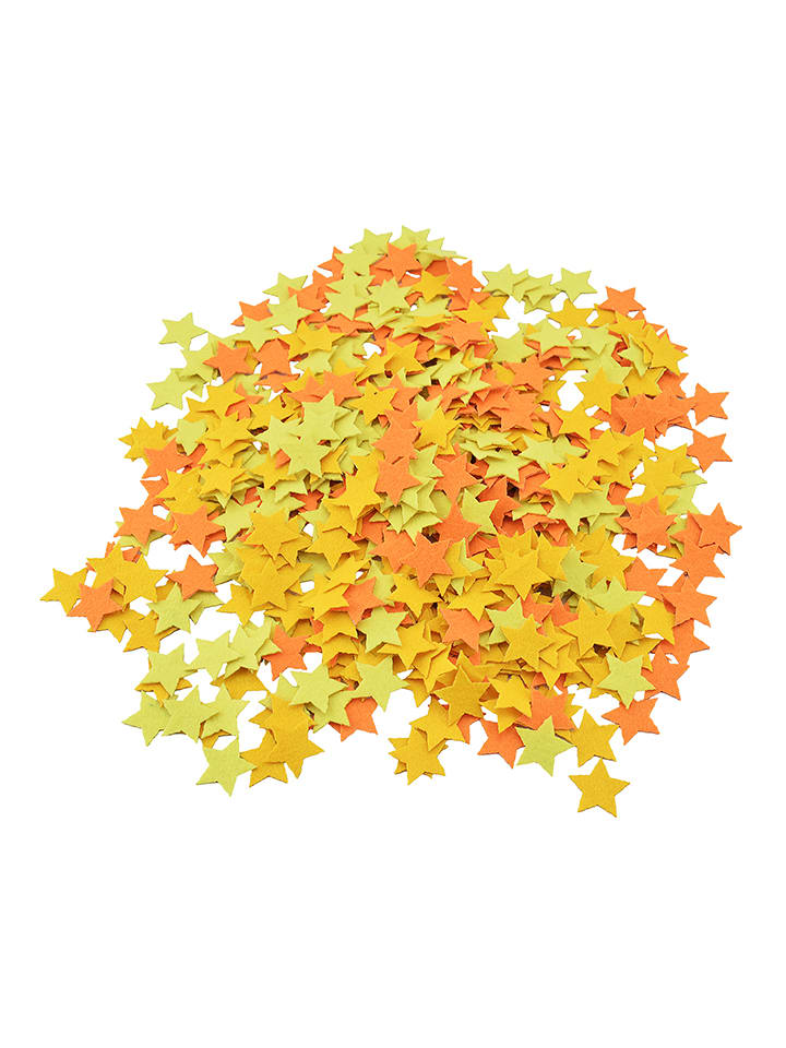 SUNNYSUE Filcowe naklejki (300 szt.) w kolorze pomarańczowo-żółtym rozmiar: onesize