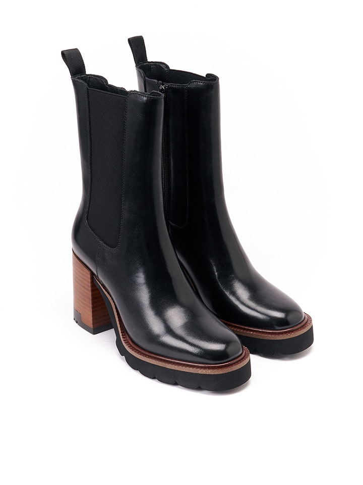 British Passport Skórzane sztyblety w kolorze czarnym rozmiar: 37